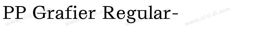 PP Grafier Regular字体转换